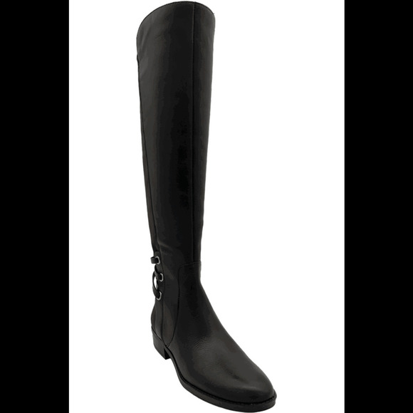 Vince Camuto Medium Calf Leather Tall Shaft Boots Pauletta Gray - Wide - Picture 1 of 3